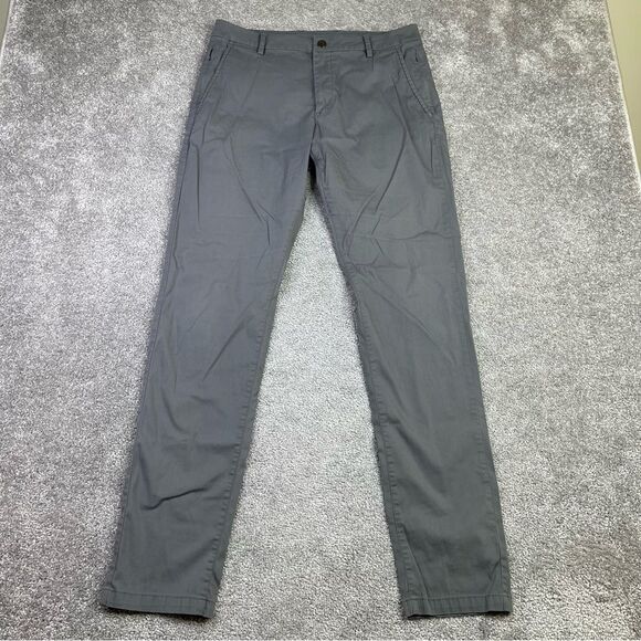 Birddogs Boom Pants Men’s 32 Gray Chino Performance Zip Pockets Lightweight Golf - Picture 1 of 13